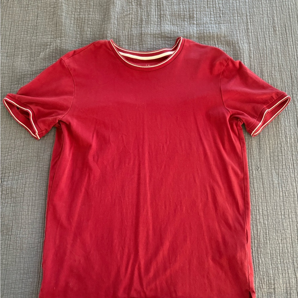 Armani Exchange Red Short Sleeve Tee